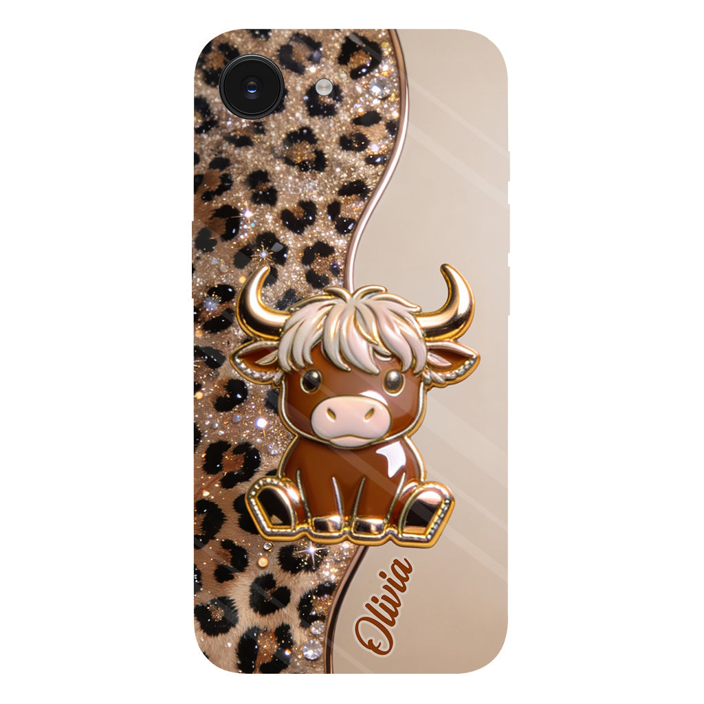 Love Highland Cows - Personalized Highland Cow Full Print Phone Case