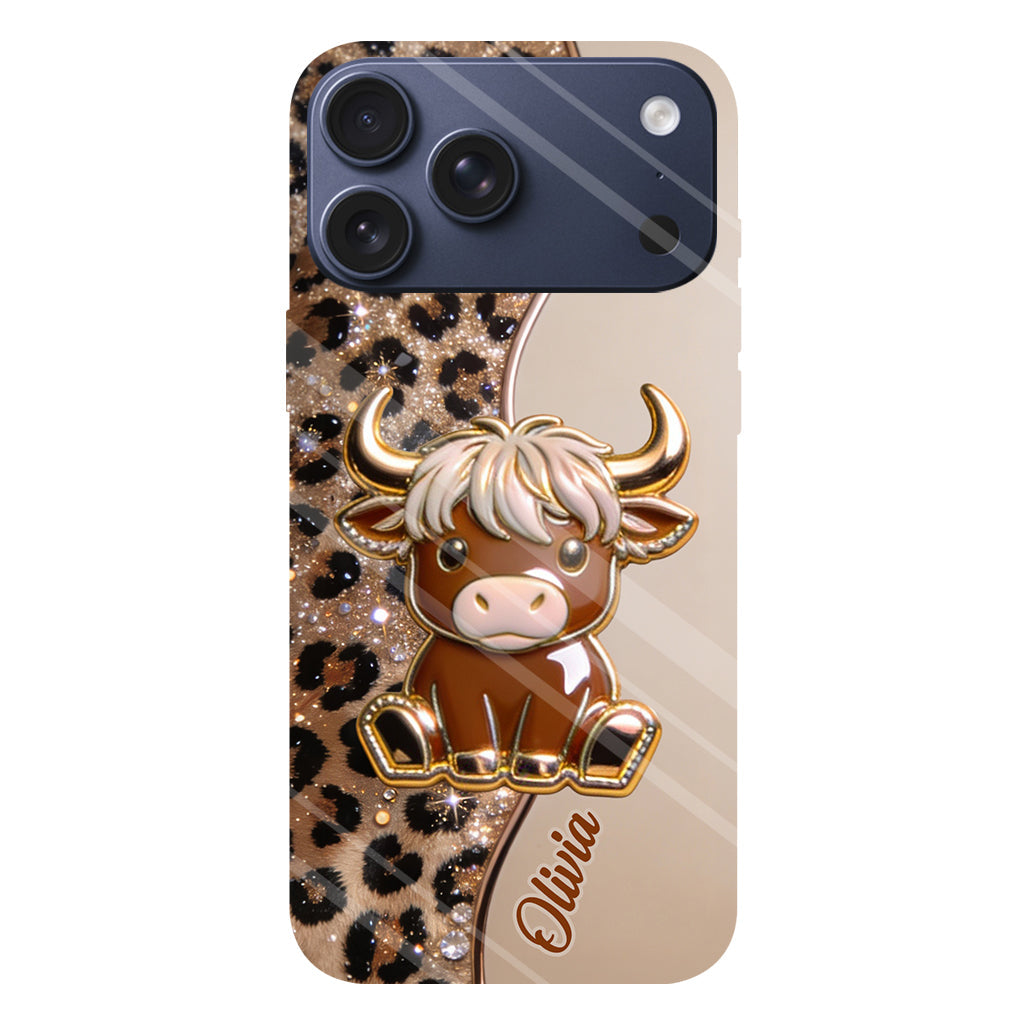 Love Highland Cows - Personalized Highland Cow Full Print Phone Case